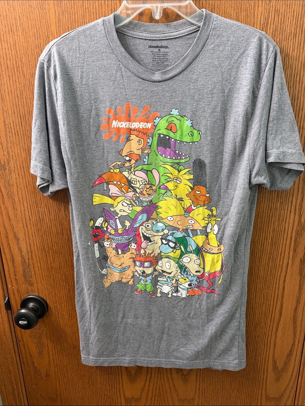Nickelodeon 90s Cartoon Gray Short Sleeve Tee